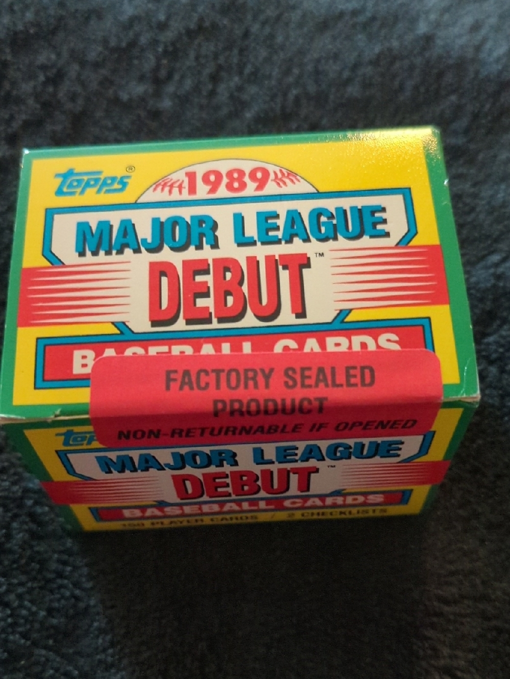 Topps Major League Debut BoxYellow Blue Red